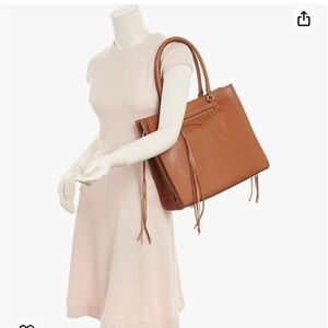 Authentic Rebecca Minkoff side zip Regan leather tote